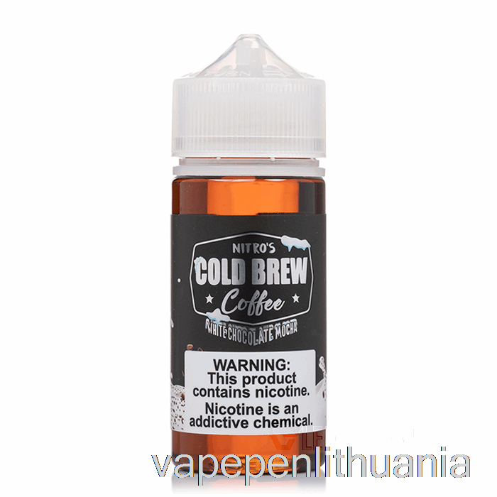 Baltojo šokolado Mokas - Nitros šaltas Brew - 100ml 0mg Vape Skysčio